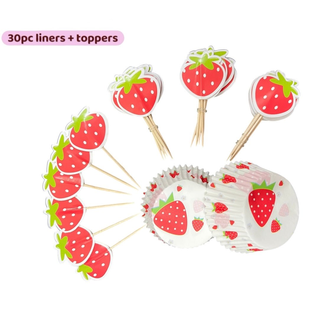 Bakewareind Cupcake Liners Kit with Cupcake Toppers (select colors) - Bakeware India