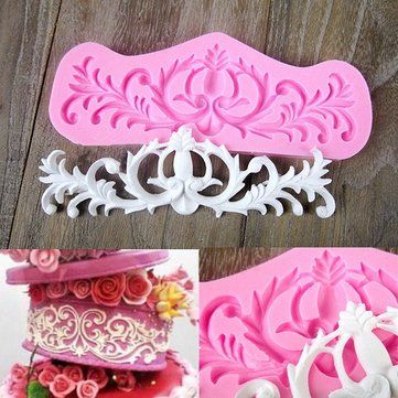 Bakewareind Damask Lace Border Silicone Mould - Bakeware India