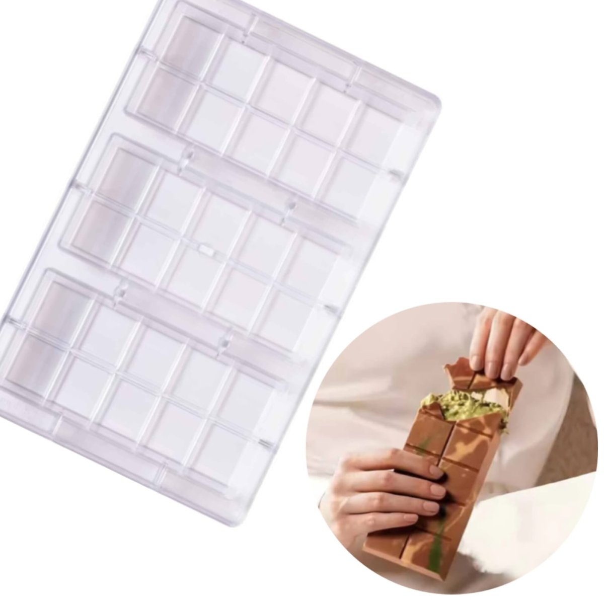 Bakewareind Deep Bar Polycarbonate Chocolate Mould - Bakeware India