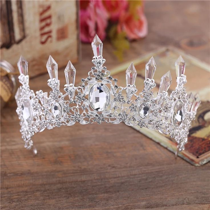 Bakewareind Diamond Crystal Crown Tiara Cake Topper - Bakeware India