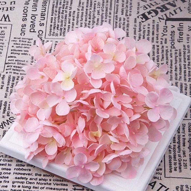 Bakewareind Dried Hydrangeas Leaves Preserved, Pink - Bakeware India