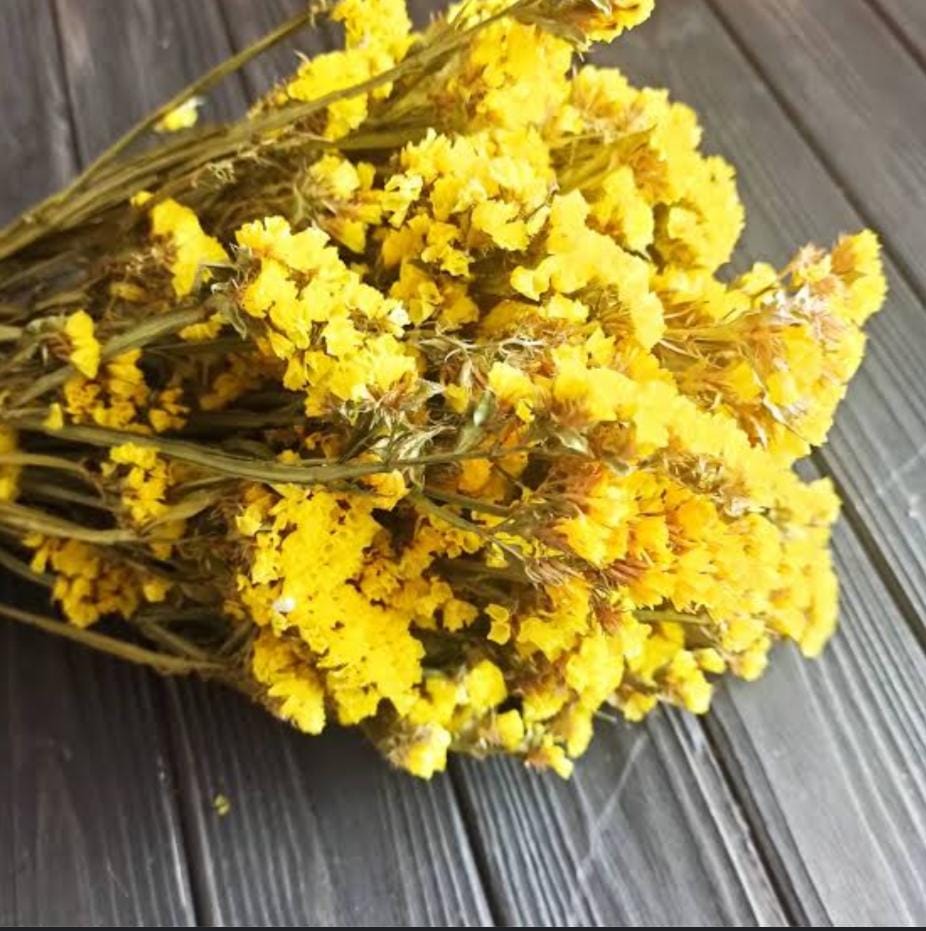 Bakewareind Dried Natural Statice Flower, { Select Color } - Bakeware India