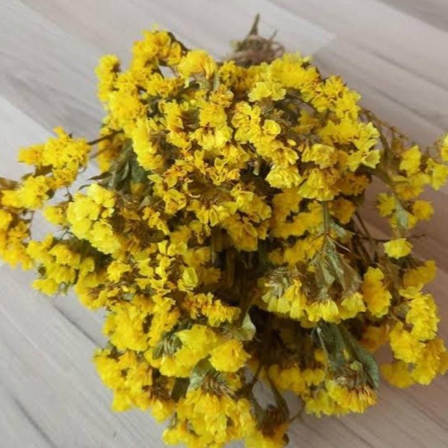 Bakewareind Dried Natural Statice Flower, { Select Color } - Bakeware India