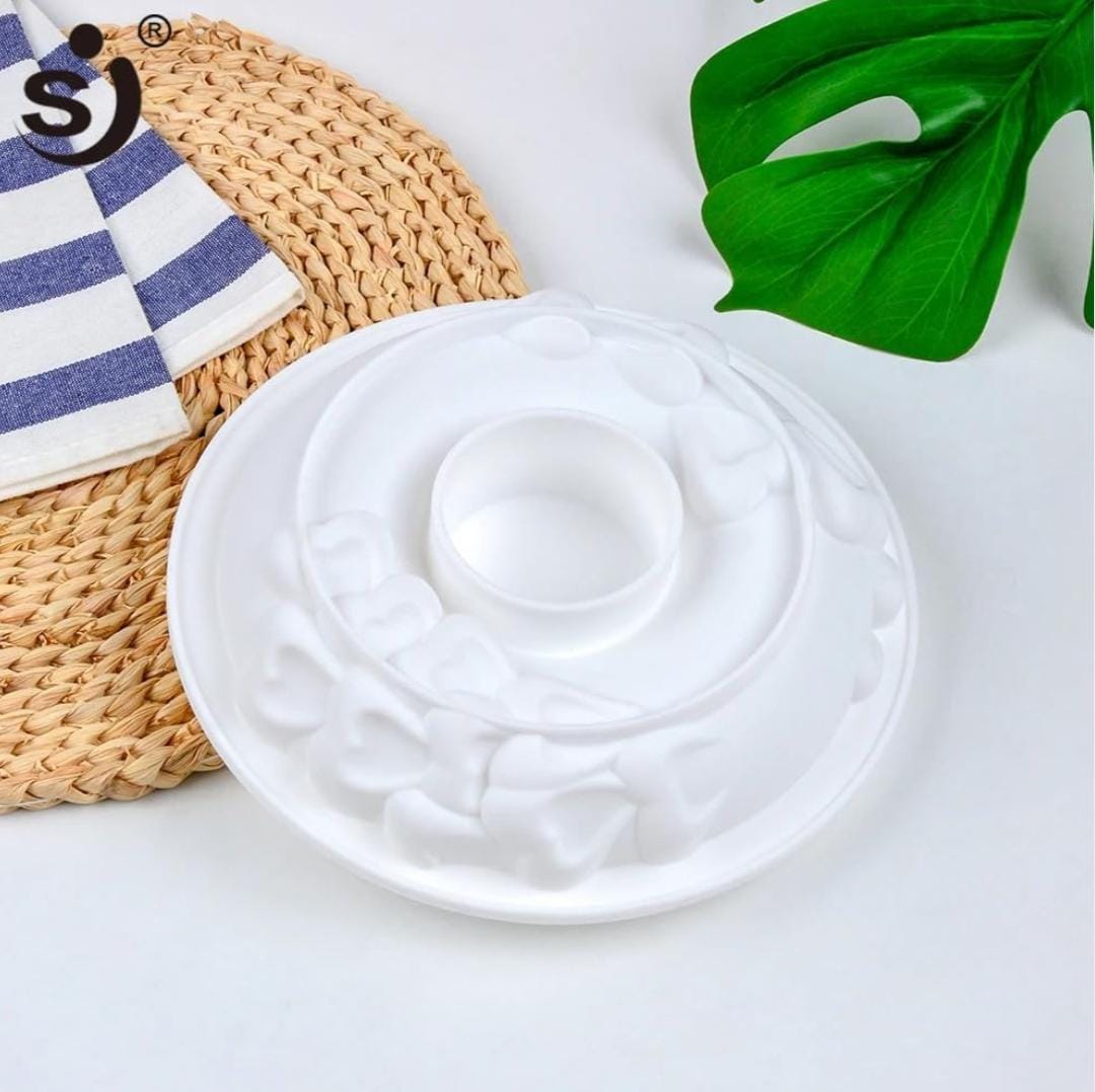 Bakewareind Endless Love Passion Donut Heart Entremet Cake Silicone Mould - Bakeware India