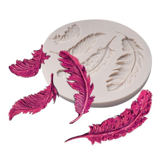 Bakewareind Feather silicone Fondant cake mould - Bakeware India