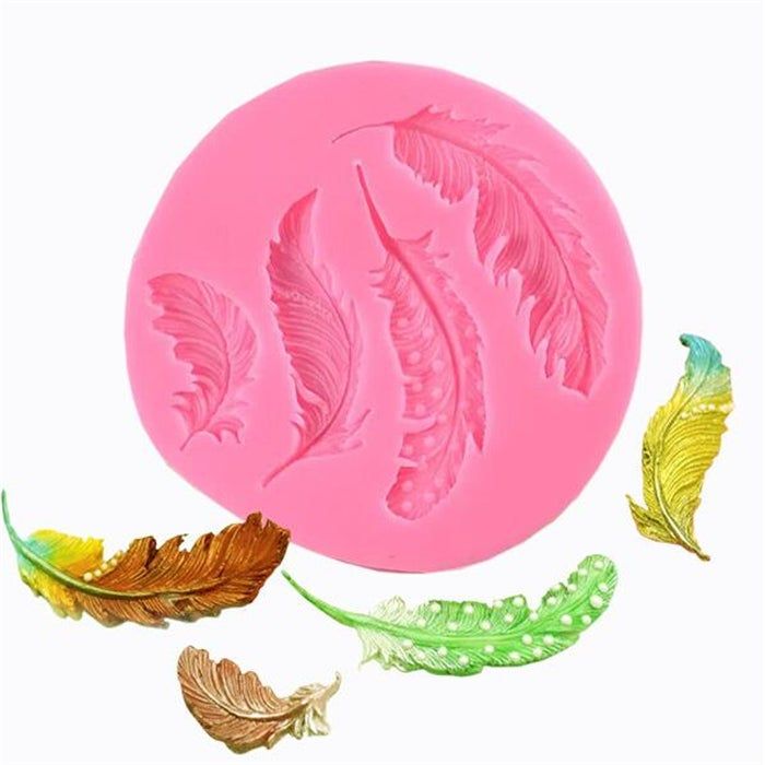 Bakewareind Feather silicone Fondant cake mould - Bakeware India