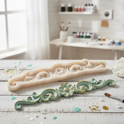 Bakewareind Flower Lace Motif Silicone Mould - Bakeware India