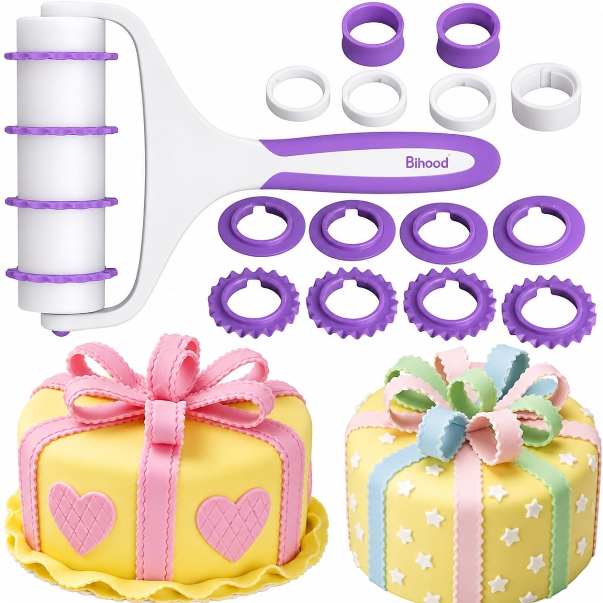 Bakewareind Fondant Strip Ribbon Cutter ,22pc set - Bakeware India