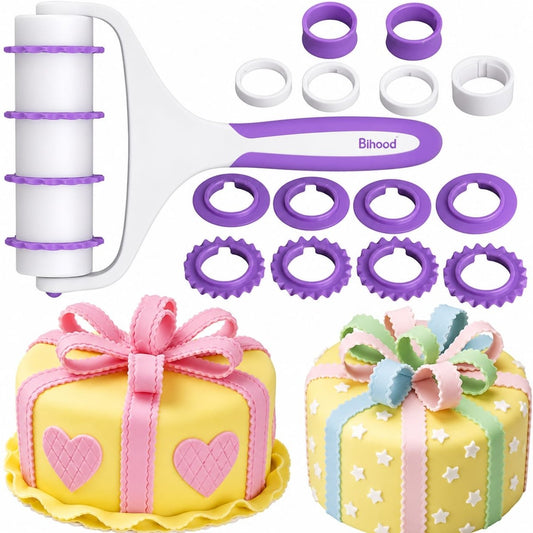 Bakewareind Fondant Strip Ribbon Cutter ,22pc set - Bakeware India