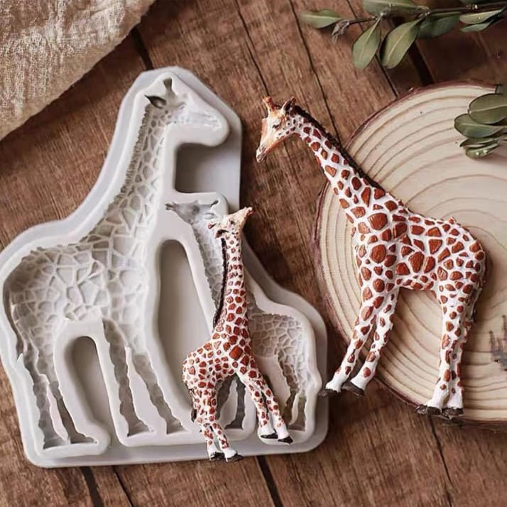 Bakewareind Giraffe Zoo Safari Animal Fondant Silicone Mould - Bakeware India