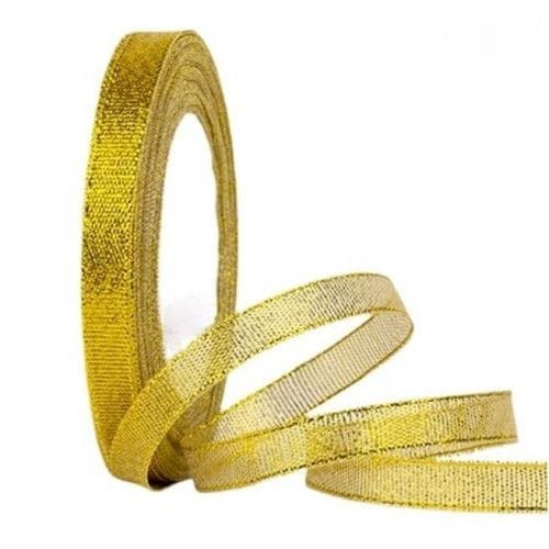 Bakewareind Golden Organza ribbon cake decorating ,25yard - Bakeware India