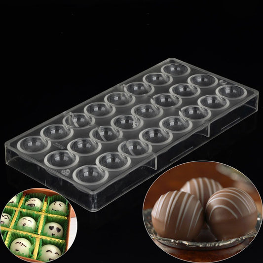 Bakewareind Half Sphere Polycarbonate Chocolate Mould - Bakeware India