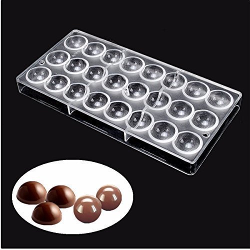 Bakewareind Half Sphere Polycarbonate Chocolate Mould - Bakeware India
