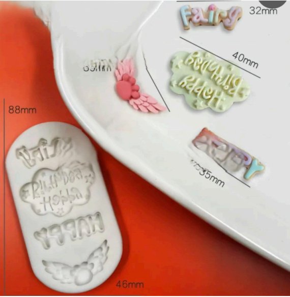 Bakewareind Happy Birthday Fairy Letter Cake Fondant Silicone Mould - Bakeware India