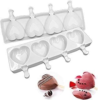 Bakewareind Heart Cakesicle Mould, 4 cavity - Bakeware India