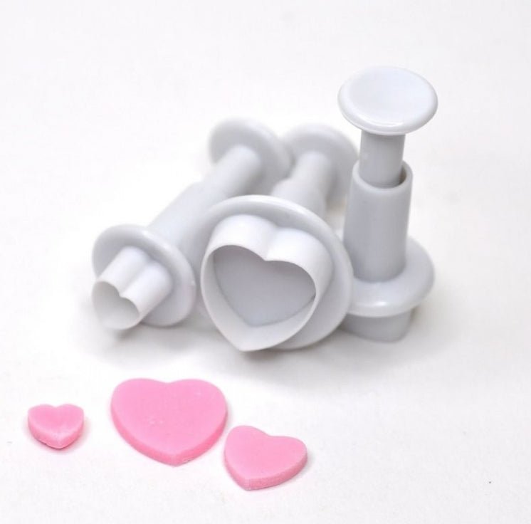 Bakewareind Heart plunger 3pcs set - Bakeware India