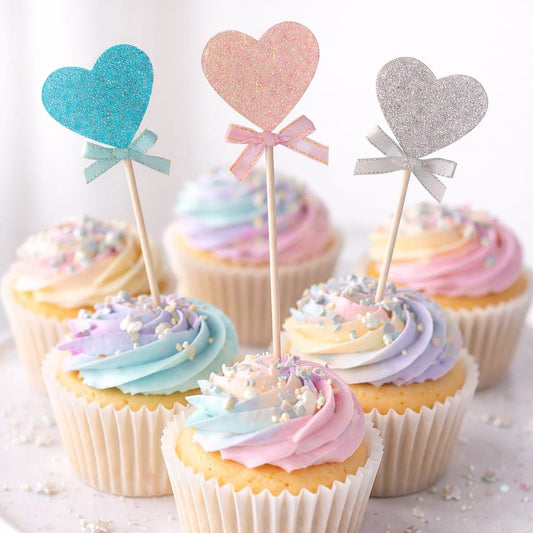 Bakewareind Heart Stick Decorating Cake Topper - Bakeware India