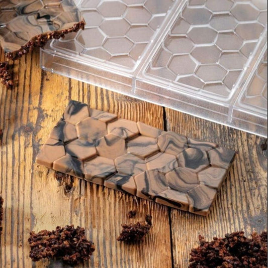 Bakewareind Hexagon Polycarbonate Chocolate Mould - Bakeware India