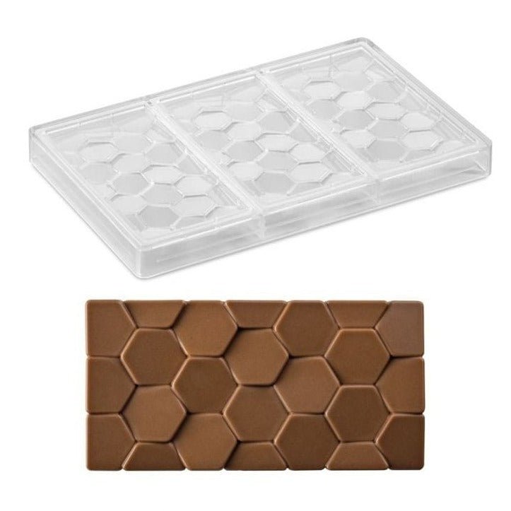 Bakewareind Hexagon Polycarbonate Chocolate Mould - Bakeware India