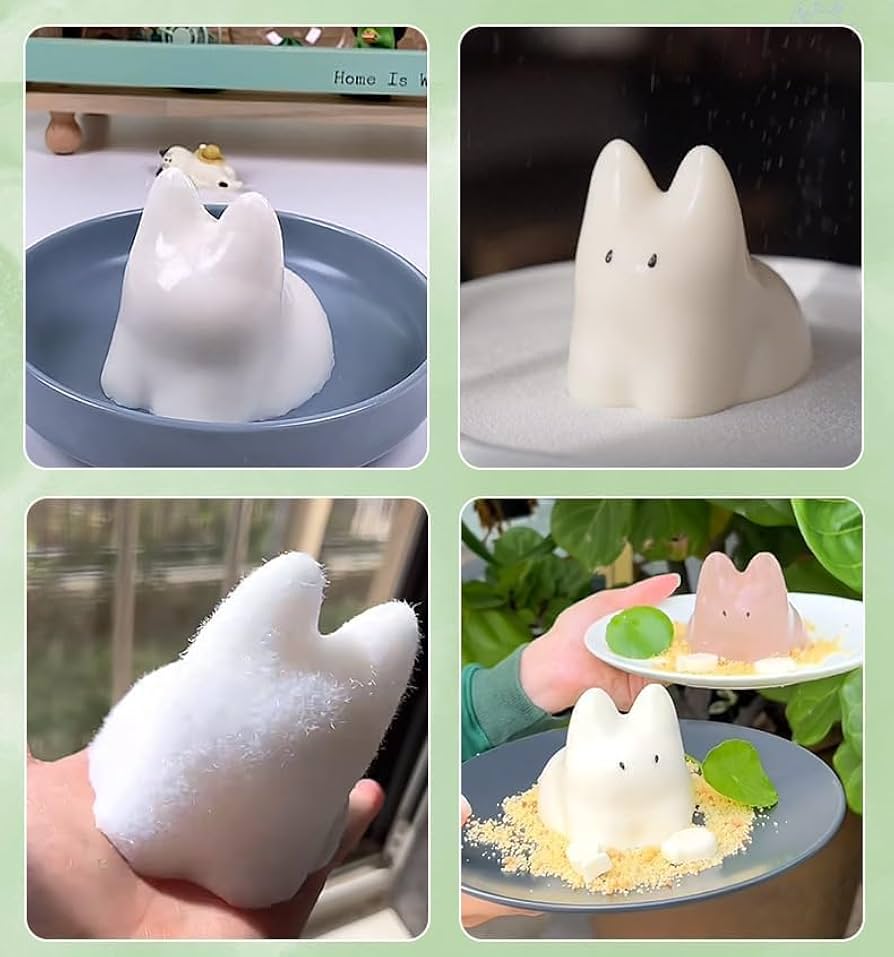 Bakewareind Jiggly Cat Pudding Silicone Fondant Mousse Cake Mould - Bakeware India