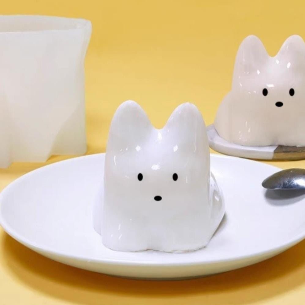 Bakewareind Jiggly Cat Pudding Silicone Fondant Mousse Cake Mould - Bakeware India