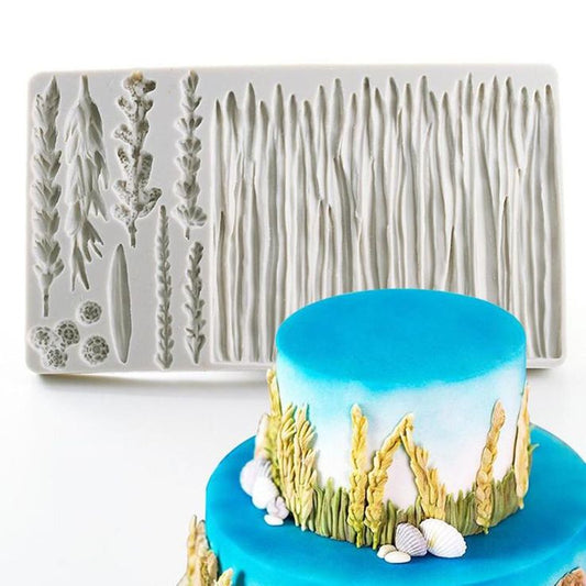 Bakewareind Leaf Wheat Grass Barley Grassland Meadow Fondant Silicone Chocolate Mould - Bakeware India
