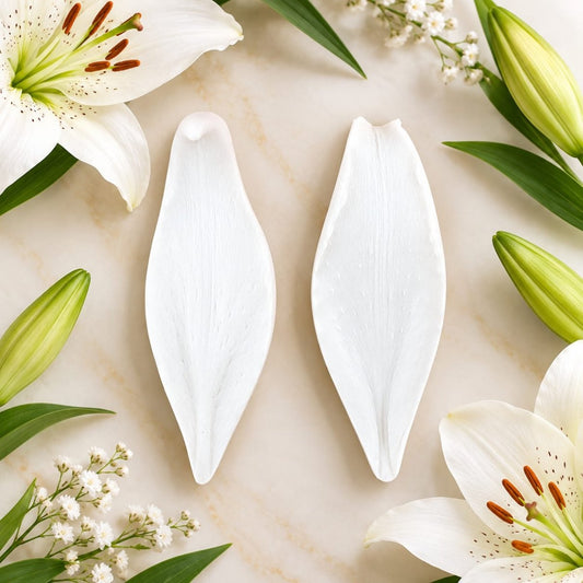Bakewareind Lily Petal Leaves Veiner Silicone Mould ,2pcs - Bakeware India