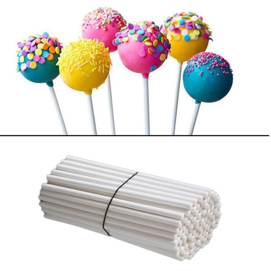 Bakewareind Lollipop sticks 100pcs set - Bakeware India