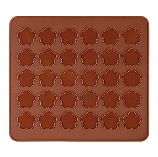 Bakewareind Macaroon Flower Cake Silicone Mat Mould - Bakeware India