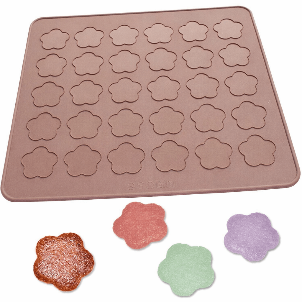 Bakewareind Macaroon Flower Cake Silicone Mat Mould - Bakeware India