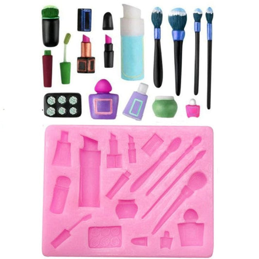 Bakewareind Makeup Artist Nailpaint Brush Fondant Silicone Chocolate Mould - Bakeware India