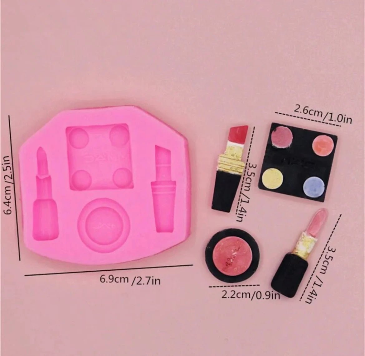 Bakewareind Makeup Lipstick Eyeshadow Silicone Mould - Bakeware India