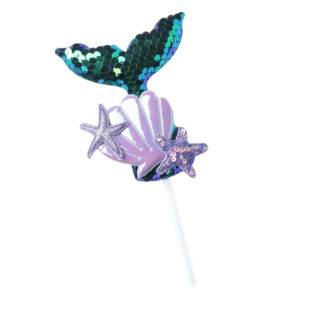Bakewareind Mermaid Tail Cake Decoration Cake Topper, 1pcs (select color) - Bakeware India