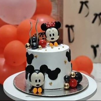 Bakewareind Mickey and Minnie Mouse Toy Cake Topper, 2 pcs - Bakeware India