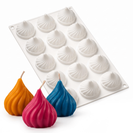 Bakewareind Modak Mousse Entremet Cake Silicone Mould , 15 cavity - Bakeware India