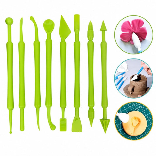 Bakewareind Modelling Tool Set, 8Pcs - Bakeware India