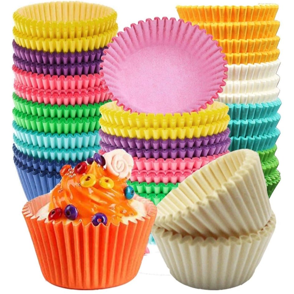 Bakewareind Multi Assorted Muffin Liners 200pc pack - Bakeware India