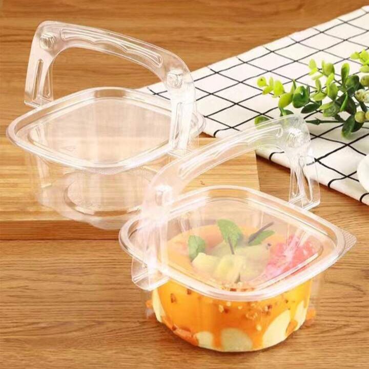 Bakewareind Multipurpose pvc cake box with lid handle, 10pcs - Bakeware India