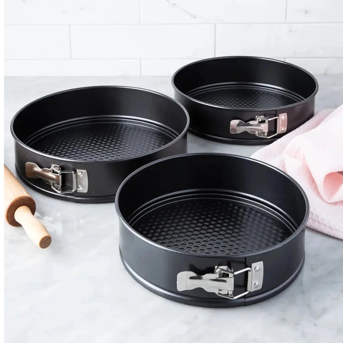 Bakewareind Non-Stick Springform Cake Pan, 3pcs Set - Bakeware India