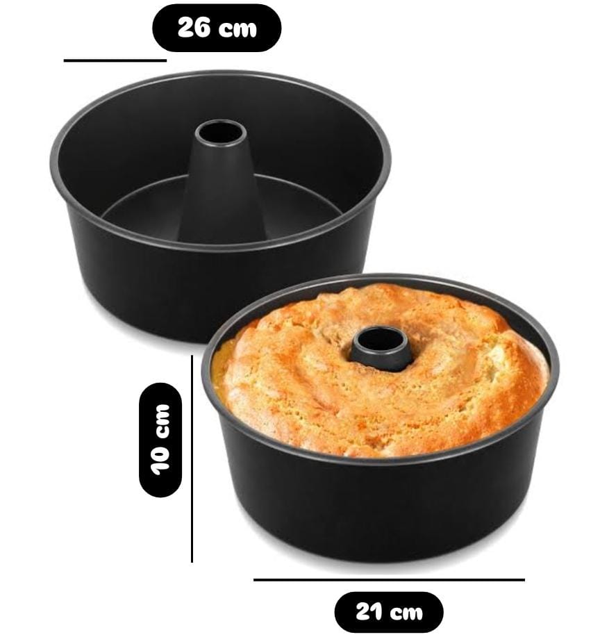 Bakewareind Nonstick Angel Food Cake Bundt Pan - Bakeware India