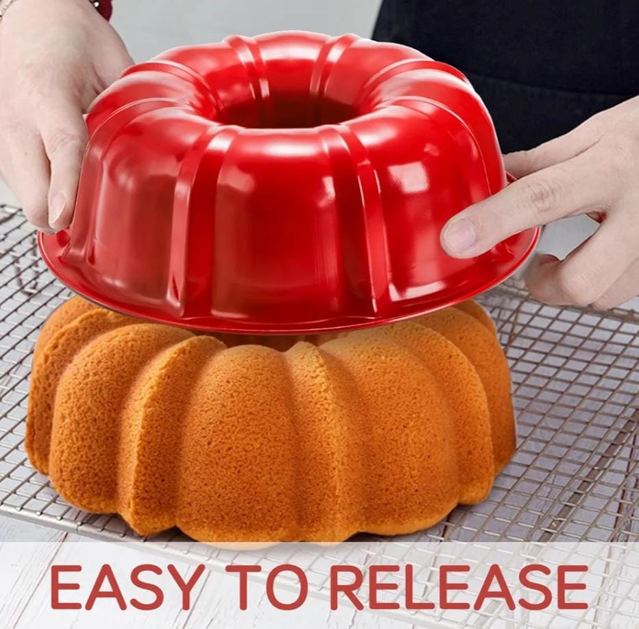 Bakewareind Nonstick Flower Shape Bundt Cake Pan - Bakeware India