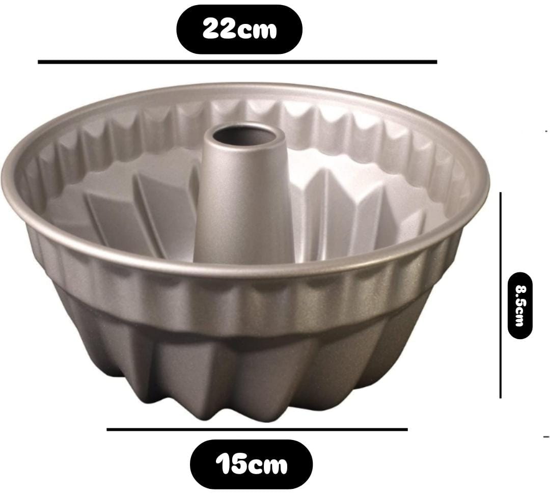 Bakewareind Nonstick Fluted Bundt Cake Pan Nonstick - Bakeware India