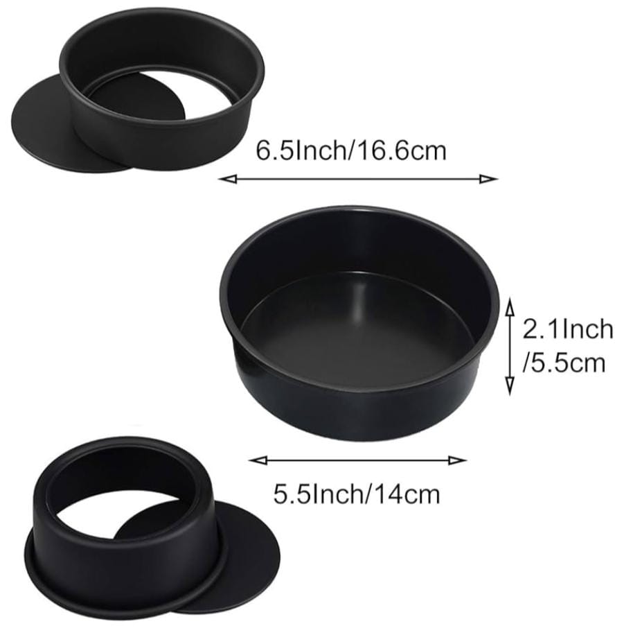 Bakewareind Nonstick Round Cake Pan Mould Removable Bottom - Bakeware India