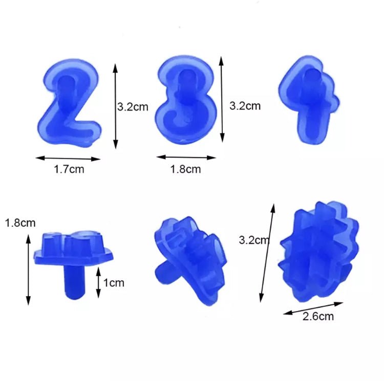 Bakewareind Numerals & Special Characters Cutter Set