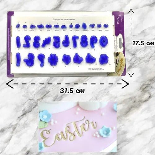 Bakewareind Numerals & Special Characters Cutter Set - Bakeware India