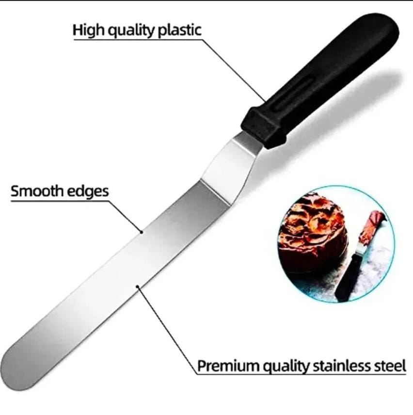 Bakewareind Offset Icing Palette Knife,Stainless Steel, ( Select Size ) - Bakeware India