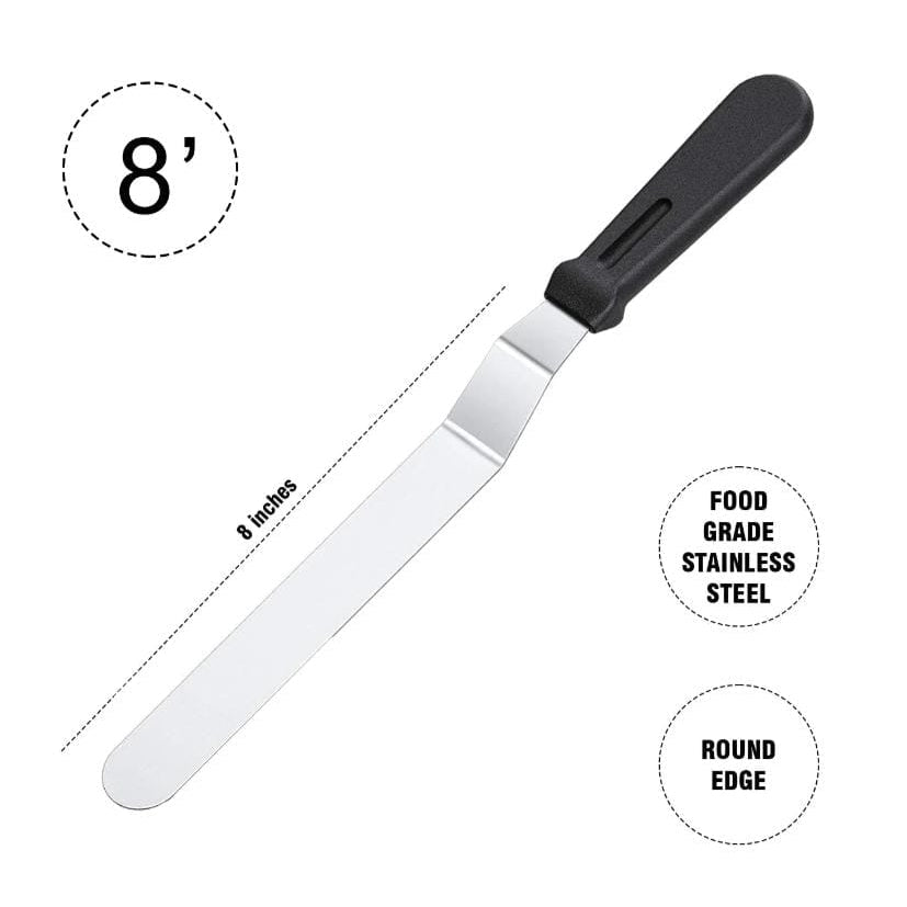 Bakewareind Offset Icing Palette Knife,Stainless Steel, ( Select Size ) - Bakeware India