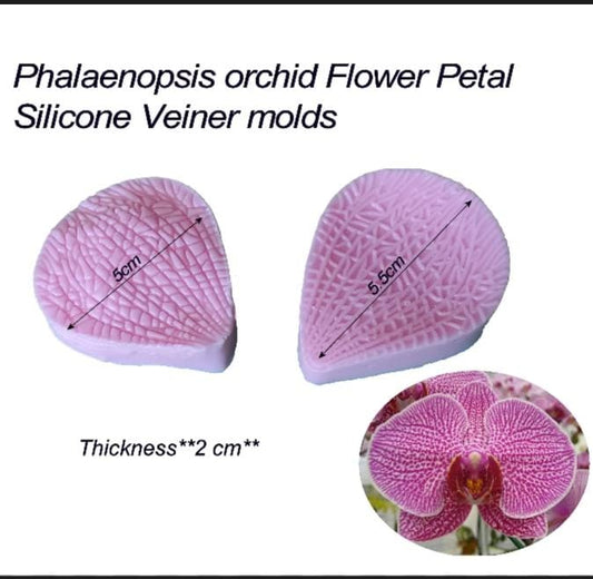 Bakewareind Orchid Leaf Veiner Silicone Mould, 2pc - Bakeware India