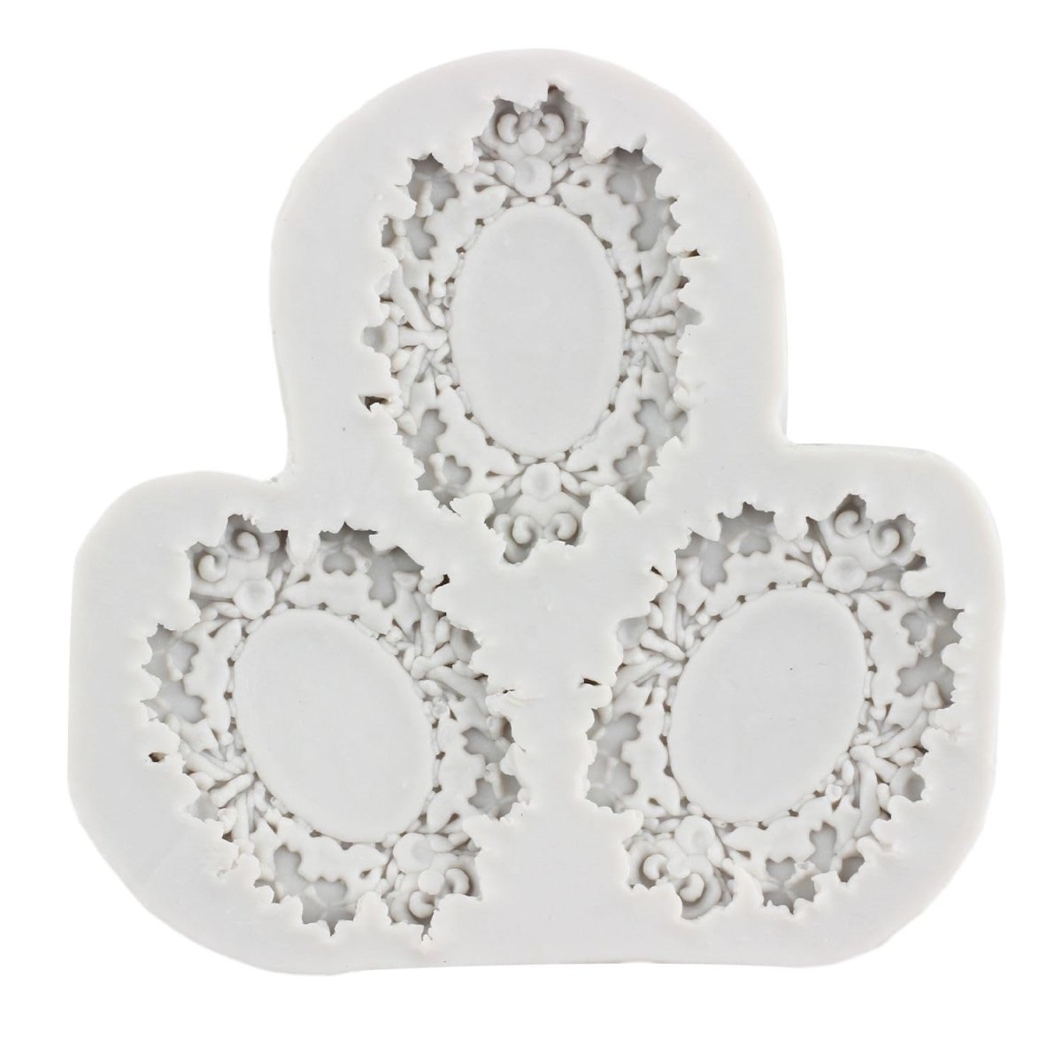Bakewareind Oval Frame Trio Mould,3cavity - Bakeware India
