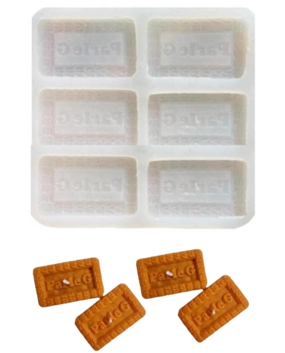 Bakewareind Parle G Biscuit Silicone Mould Cake Decorating Candle Mould - Bakeware India